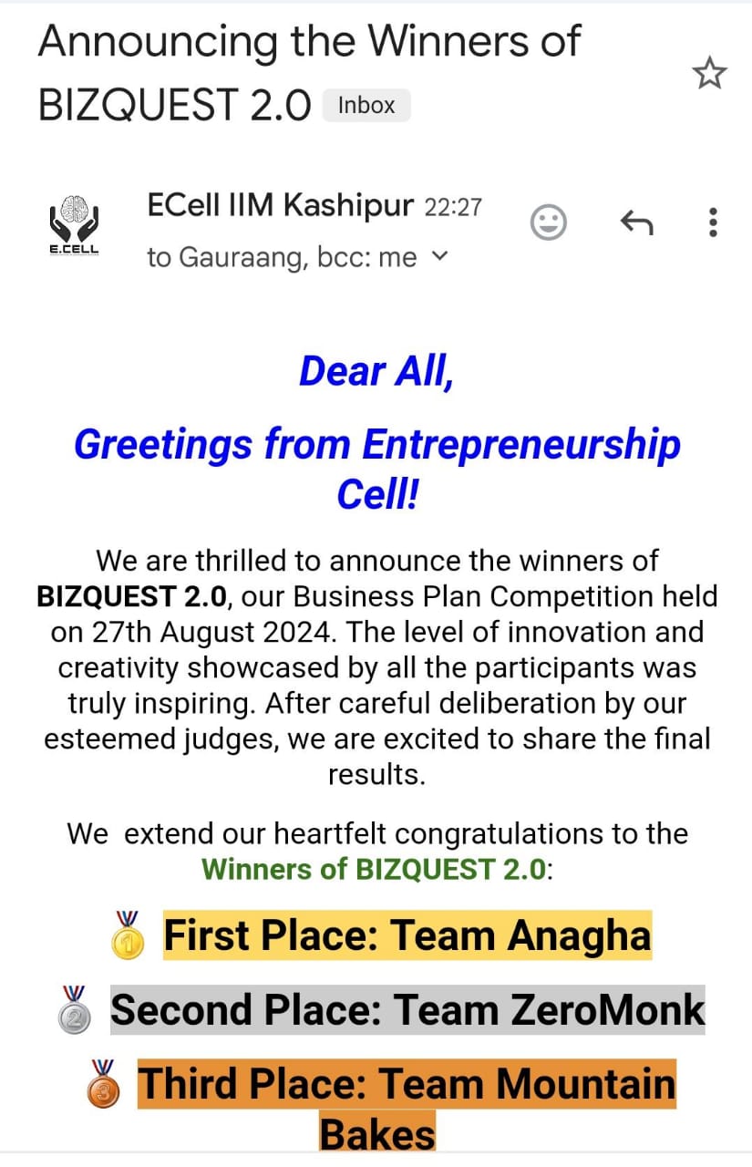BizQuest 2.0 Winner